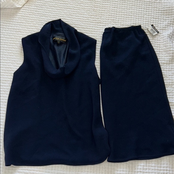Donna Ricco Midnight Blue Sleeveless Ensemble - Picture 1 of 16